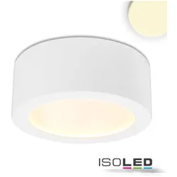 LED Aufbauleuchte LUNA 8W, weiß, rund, DN106,5, indirektes Licht, warmweiß