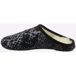 Pantoffel CLASSIC, Damen, Gr. 41, schwarz, Textil, Schuhe