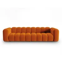 Micadoni Sofa Lupine, modular 4-Sitzer orange