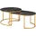 [en.casa] Satztisch Oppeerg 2er Set Marmoroptik, schwarz/Gold