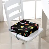 Chickwin Sitzerhöhung Stühl Kind ab 4-12 Jahre, Sitzerhöhung Stühle Kind für den Tisch Waschbar Rutschfester Sitzkissen Stuhlerhöhung mit 2 Sicherheits Schnalle (Bagger 10,32 * 32 * 8cm)