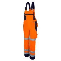 Qualitex® Warnschutz Latzhose pro Warnschutz mg 245 1 Stück, Größe: 110
