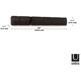 Umbra Garderobenleiste Flip Walnuss