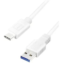 Logilink USB 3.2 Gen1 USB-A Stecker, USB-C® Stecker 0.50 m Weiß