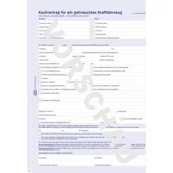 Avery Zweckform Vordruck Kaufvertrag A4 KFZ 4fach-Satz selbstdurchschreibend