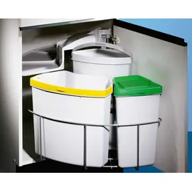 Naber Cabbi 3 plus, Abfallsammler, hellgrau. - Mülleimer - Grau/Grün/Hellgrau