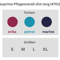 Suprima Pflegeoverall lang Gr. L petrol