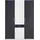 Priess Kleiderschrank 140 x 193 x 55 cm Schwarz