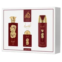 Lattafa Pride Ansaam Gold Eau de Parfum 100 ml + Eau de Parfum 20 ml + Deo Spray 200 ml Geschenkset