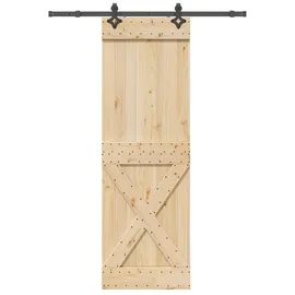vidaXL Narvik rechts 70 x 210 cm Braun/Schwarz