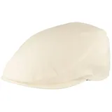 Mayser Schiebermütze Herren Flatcap schlichter und eleganter Sunblocker weiß 59