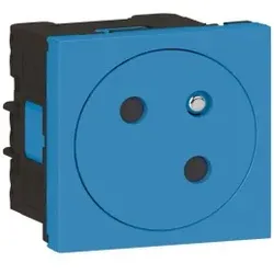 Legrand 077191L Mosaic Link Steckdose 45° F/B Standard, erhöhter Berührungsschutz Farbe: Blau 1