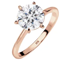 Elli Verlobungsring Kristalle 925 Silber 50 Damen