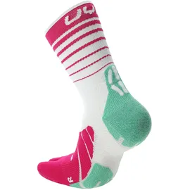 Uyn Runner's Five Laufsocken 2 Paar Weiß/Fuchsia/Grün 35-36