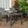 Outsunny Gartentisch 160 x 80 x 75 cm Schwarz
