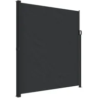 vidaXL Seitenmarkise Ausziehbar Schwarz 220x600 cm