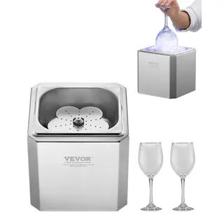 Vevor Glasfroste Kühler Bierglasfroster, 8–10 Sekunden/Tasse mit LED-Licht, sofortiger Glaskühler für Wein Mixgetränke Saft, Glas Tasse Froster ideal für Bar Restaurant Küche