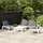 vidaXL Garten-Lounge-Set 4-tlg. Kunststoff weiß