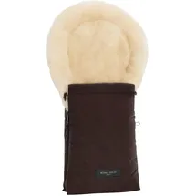 Werner Christ Baby Lammfell-Fußsack Oslo für Babyschale, Tragewanne, braun
