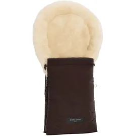 Werner Christ Baby Lammfell-Fußsack Oslo für Babyschale, Tragewanne, braun