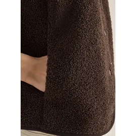 Cecil "Curly fake Wool", Damen, Gr. XXL (46), braun macchiato braun), Stoff, 100% Polyester, unifarben, normal, Rundhals, Westen, Rundhalsausschnitt