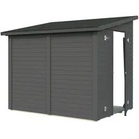 Palmako Gerätehaus Mia 3,6 m2 - 16 mm dunkelgrau