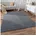 Paco Home Sevilla 521 rechteckig Höhe 16 mm Uni Farben weich kuschelig Hoch-Tief Effekt grau 120 cm x 160 cm x 16 mm