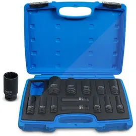 BGS Kraft-Steckschlüssel-Einsatz-Satz Gear Lock 12,5 mm (1/2 Zoll) SW 10 - 32 mm 14-tlg.
