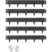 Vevor Rasenkante 5er-Set Beeteinfassung Beetumrandung Metall 990x181x1,5mm