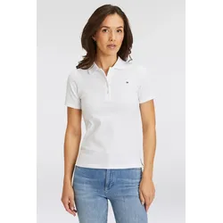 Poloshirt »1985 SLIM PIQUE POLO SS«, mit   Logo-Flag, Gr. XXS (32), Th_Optic_White, , 73990639-XXS