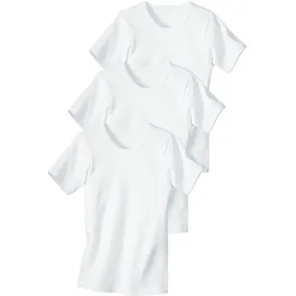 H.I.S. H.I.S Unterhemd Packung, 3 Stk., Feinripp-Qualität, reine Baumwolle, Gr. 104 - 3 Stk., weiß, , 510040-104 3 Stk.