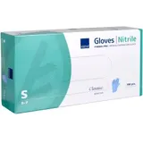 ABENA® Sensitive Nitril Einweghandschuhe, blau 290472 , 1 Packung = 100 Stück, Größe S