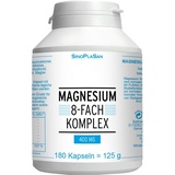 SinoPlaSan GmbH Magnesium 8fach Komplex 400 mg