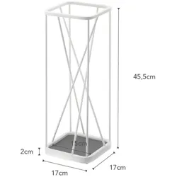 Yamazaki Schirmständer Regenschirmständer weiß Metall Design modern platzsparend 17x45x17cm "NINE"