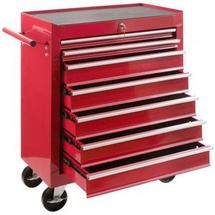 Arebos Werkzeugwagen Rollwagen Werkzeugkiste Toolbox 7 Fächer