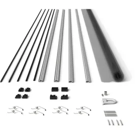 hecht International Fliegengitter mit Aluminiumrahmen 100 x 120 cm Weiß