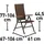 Davenport II Klappsessel 61 x 66 x 106 cm braun