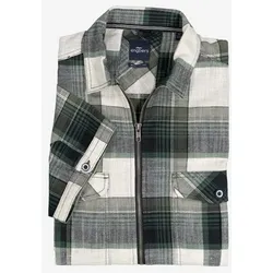 engbers Herren Hemd kariert grün regular Kent-Kragen - 4XL