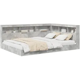vidaXL Bücherregal-Bett 160 x 200 cm Grau