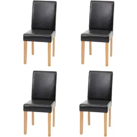 MCW Esszimmerstuhl Littau MVG-zertifiziert ~ Kunstleder, schwarz helle Beine