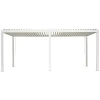 Green Spirit Mirador Deluxe 3x6 weiß Pergola mit Lamellendach
