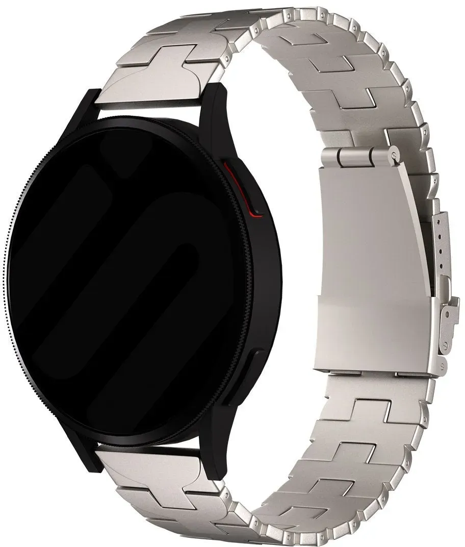 Strap-it Oppo Watch Armband Titan für Oppo Watch X3 - Titan - Butterfly-Verschluss