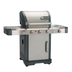 LANDMANN Gasgrill, Gasgrillwagen Avalon PTS 3.1 Silber