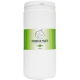 Chlorella Pellets aus Deutschland - Einzelfuttermittel für Tiere wie Hund, Katze, Pferd - Premium Chlorella Algen Trockenfutter - Chlorella Vulgaris roh vegan rein kontrolliert | Algomed 1000g / 1kg