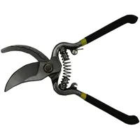 Jardinion Gartenschere aus Karbonalstahl 20cm Schwarz Rosenschere