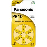 Panasonic PR-230/PR10 10 Knopfzelle, Zink-Luft, 75 mAh