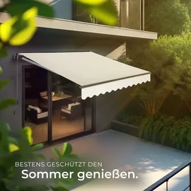 Tectake Gelenkarmmarkise Ornella 150 cm beige