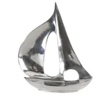 Gilde Skulptur Skulptur Segel-Boot, silber