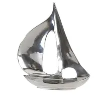 Gilde Dekoobjekt Boot silberfarben - (H) 35cm | Gr.: onesize