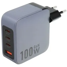 forcell F-Energy Ladegerät mit 3x USB C und USB A - 100W PD und Quick Charge 4.0